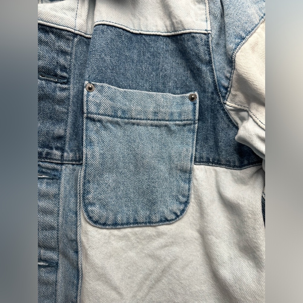 Forever 21 Patchwork Denim Jean Jacket - image 3